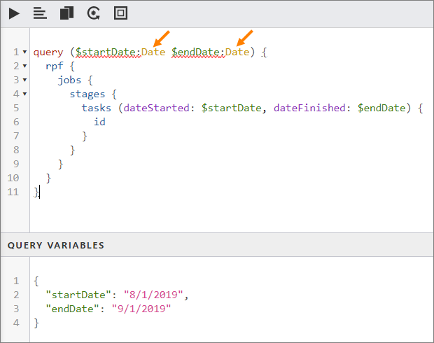 Original API query object names